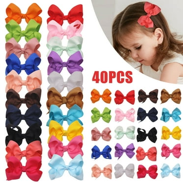 8pcs 1.5" Mini Boutique Hair bows Baby Infant Girls Handmade clips 8pcs 1.5" Mini Boutique Hair bows Baby Infant Girls Handmade clips